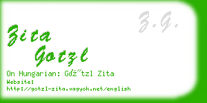 zita gotzl business card